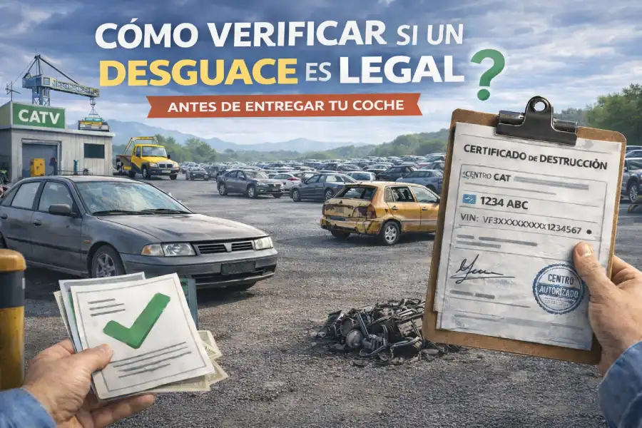 Cómo verificar si un desguace es legal antes de entregar tu coche