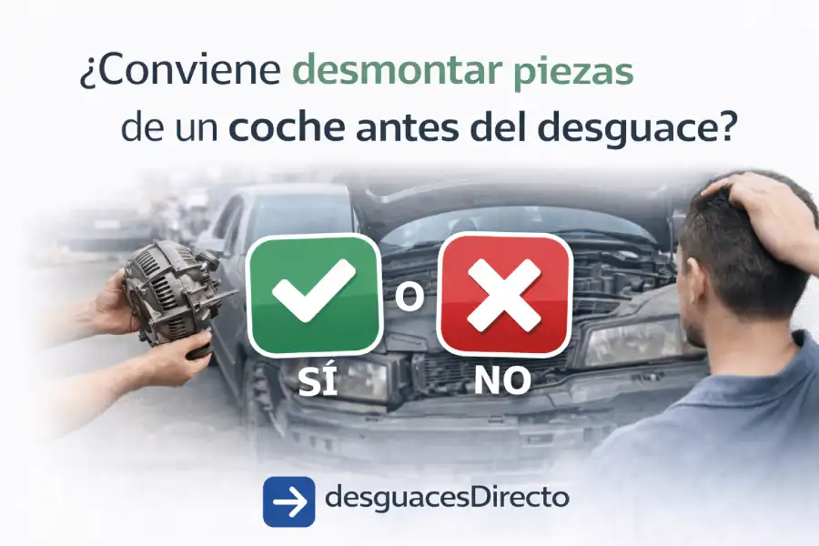 ¿Conviene despiezar un coche viejo antes de llevarlo al desguace? Lo que pasa en la práctica