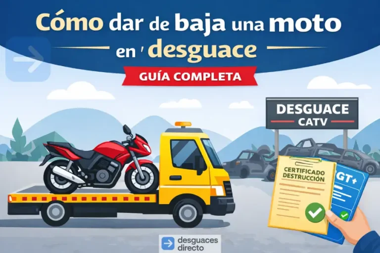 Cómo dar de baja una moto en un desguace (CATV)