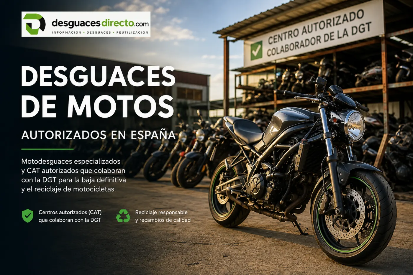 Desguaces de motos autorizados DGT