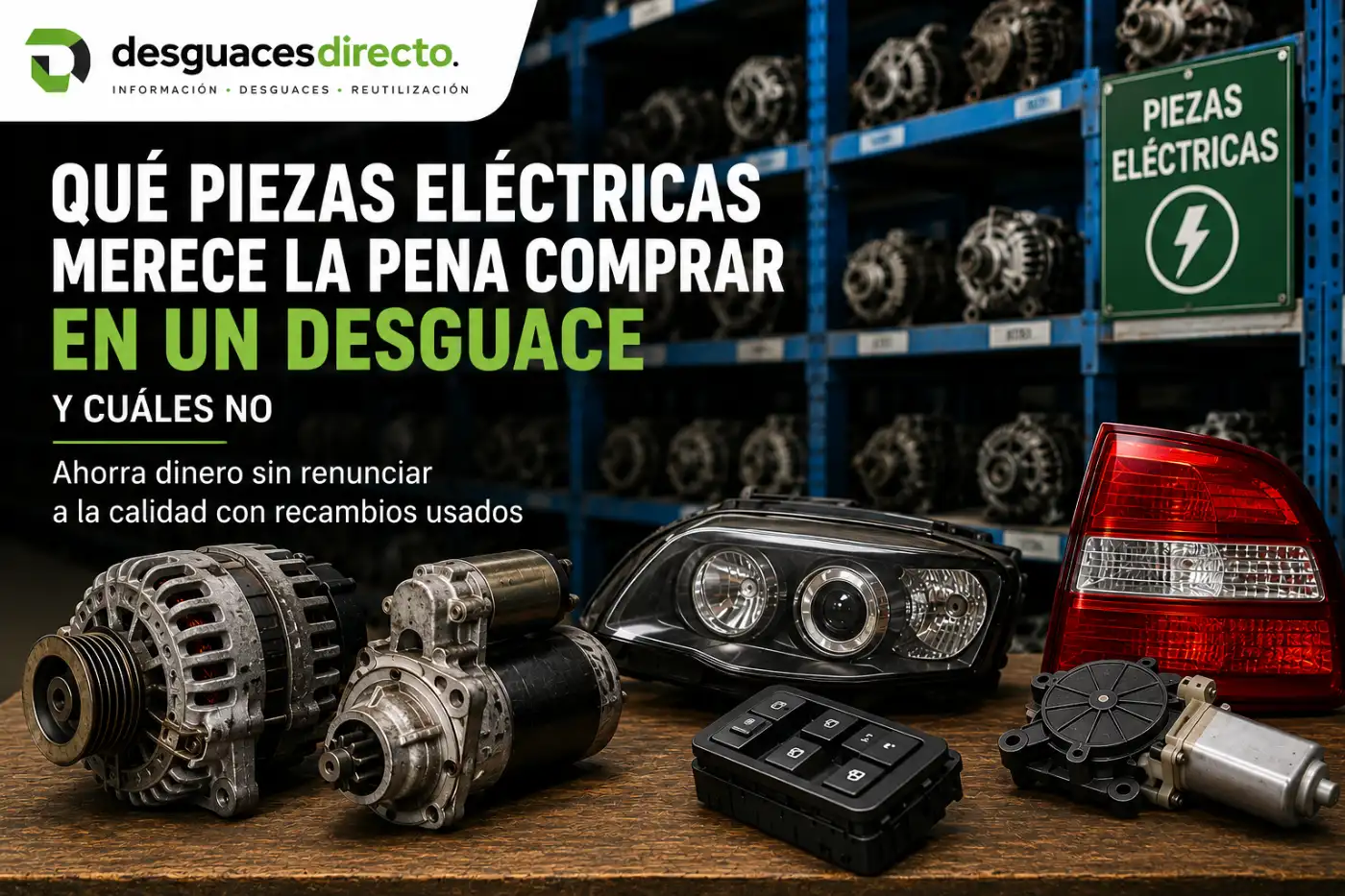 Qué piezas eléctricas merece la pena comprar en un desguace (y cuáles no)