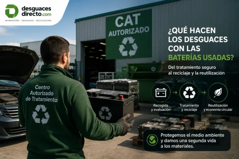 ¿Qué hacen los CAT con las baterías usadas?